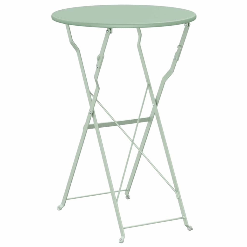 Bisztróasztal Világos menta Ø 50 x 71 cm Porfestett acél