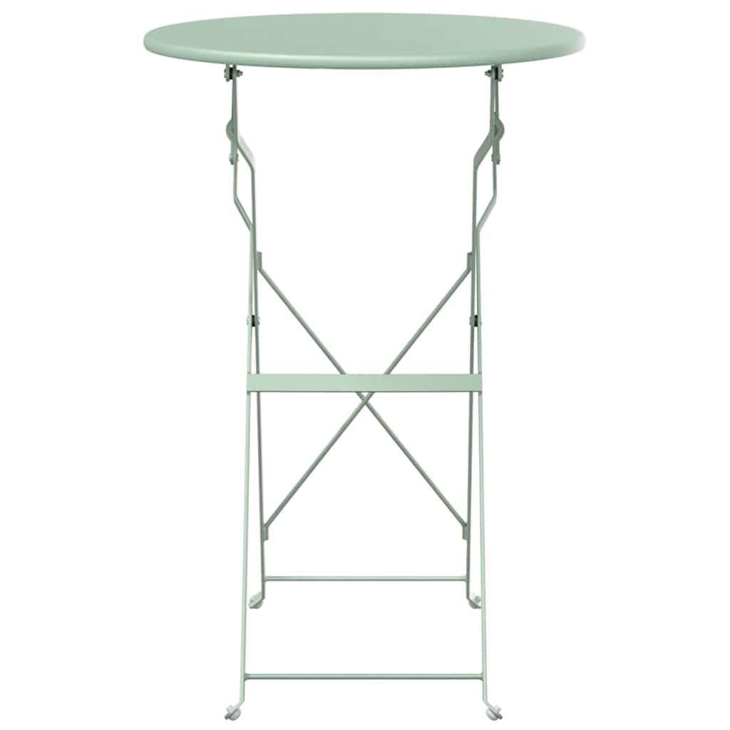 Bisztróasztal Világos menta Ø 50 x 71 cm Porfestett acél