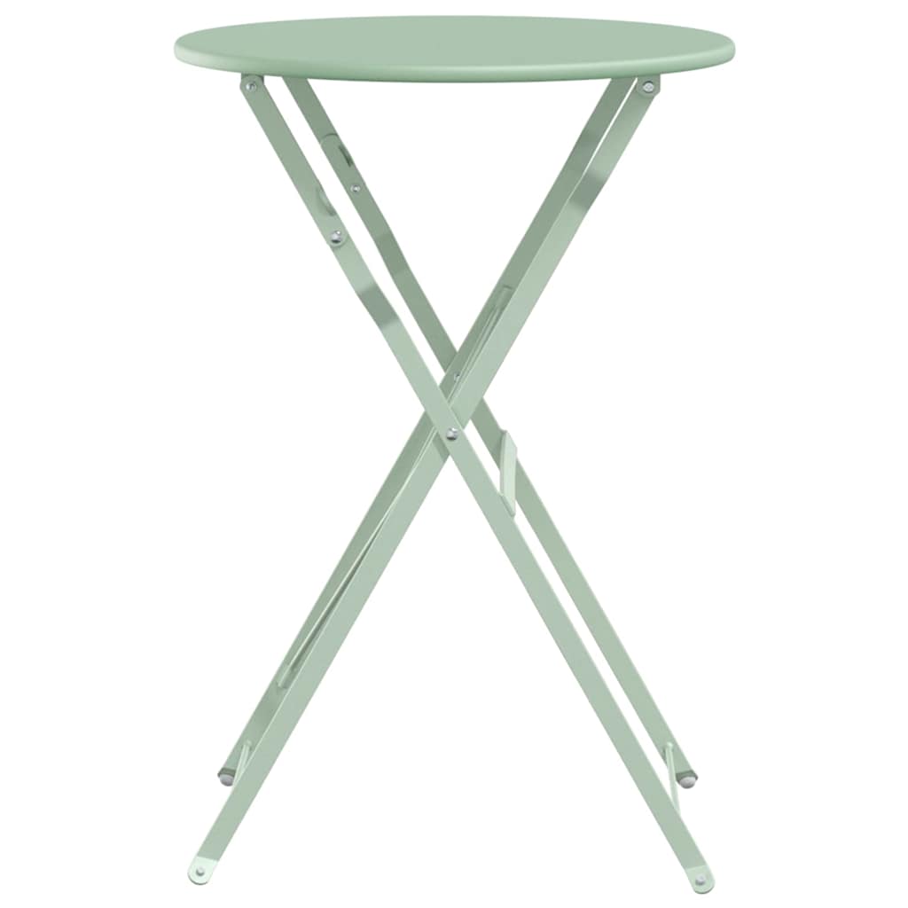 Bisztróasztal Világos menta Ø 50 x 71 cm Porfestett acél