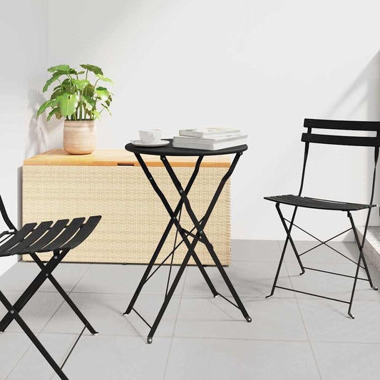 Bisztróasztal Antracit Ø 50 x 71 cm Porfestett acél