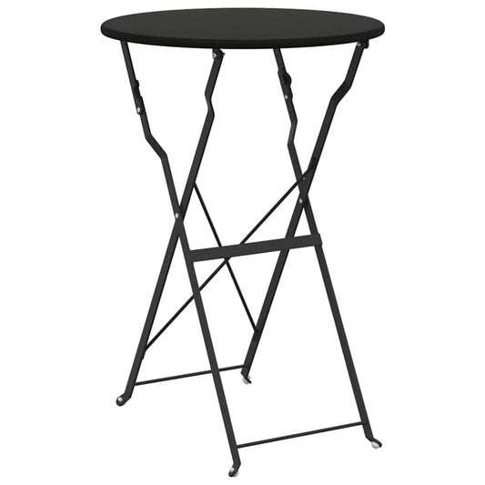 Bisztróasztal Antracit Ø 50 x 71 cm Porfestett acél