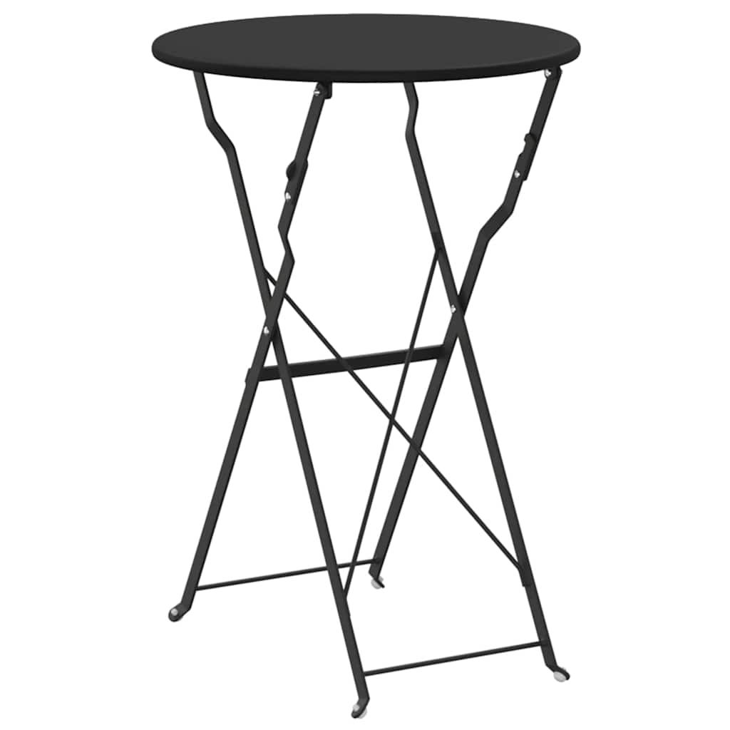 Bisztróasztal Antracit Ø 50 x 71 cm Porfestett acél