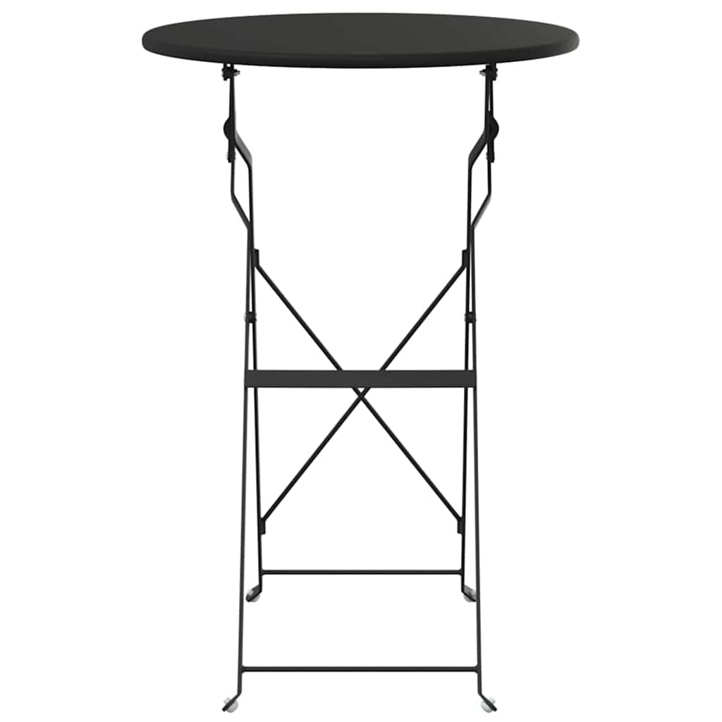 Bisztróasztal Antracit Ø 50 x 71 cm Porfestett acél