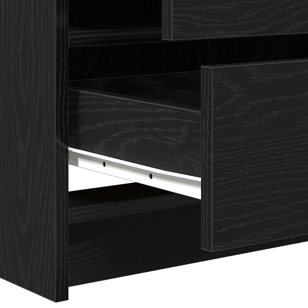 Öltözködőasztal fiókkal Fekete tölgy 78,5 x 41 x 135 cm Faanyag