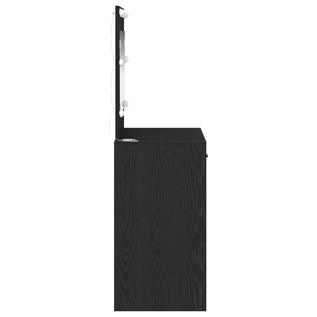 Öltözködőasztal fiókkal Fekete tölgy 78,5 x 41 x 135 cm Faanyag