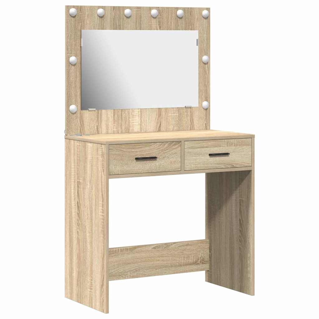 Öltözködőasztal Sonoma tölgy 78,5 x 41 x 135 cm Szerelt Fa