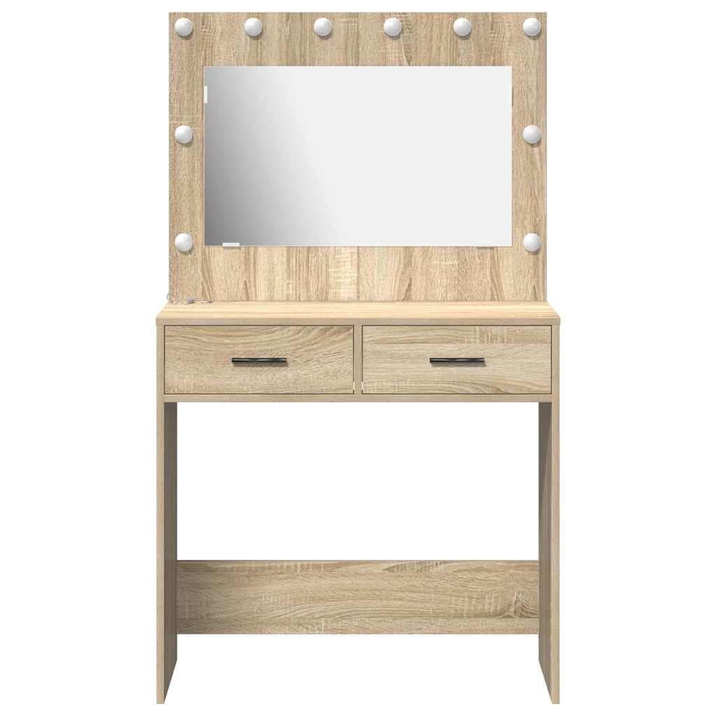 Öltözködőasztal Sonoma tölgy 78,5 x 41 x 135 cm Szerelt Fa