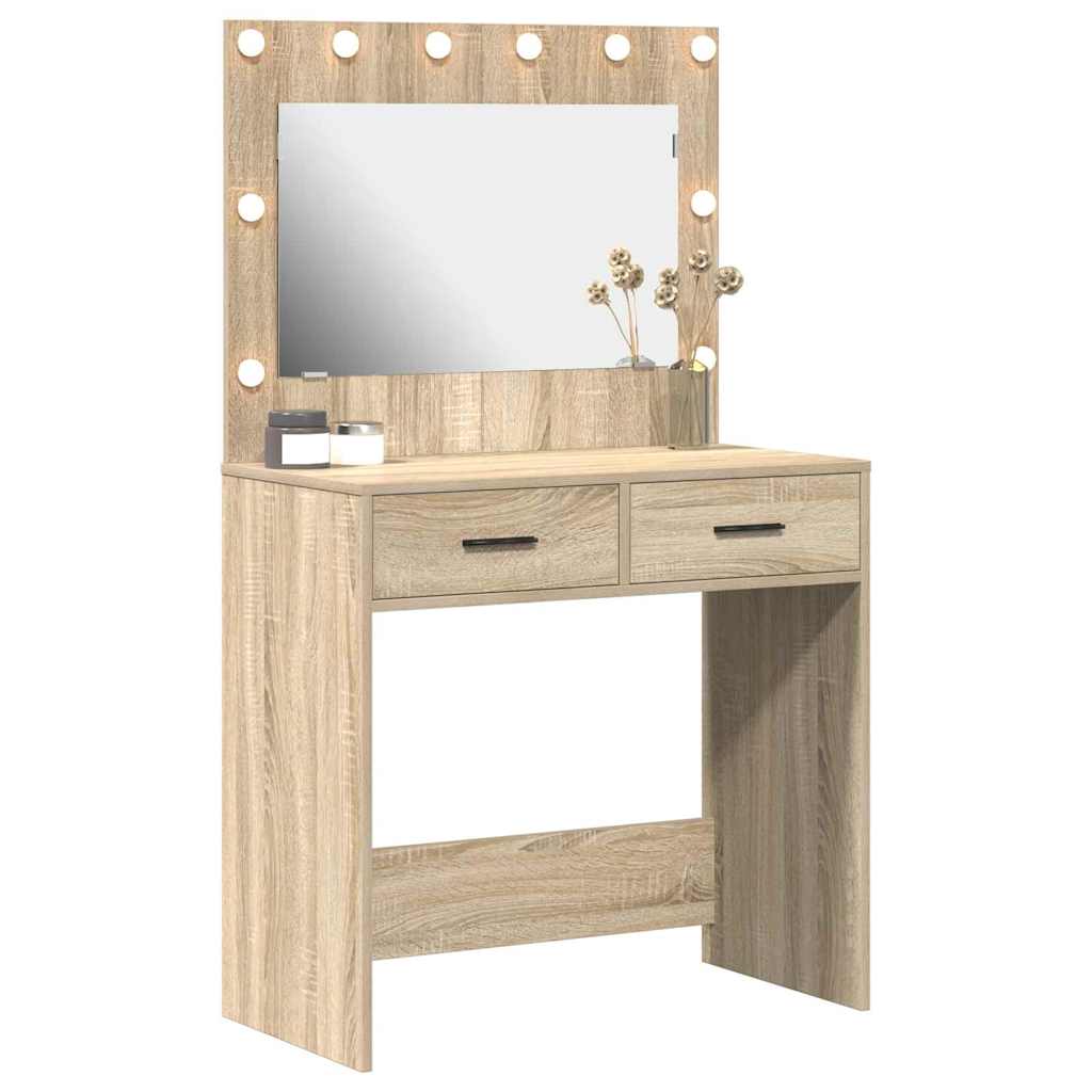 Öltözködőasztal Sonoma tölgy 78,5 x 41 x 135 cm Szerelt Fa