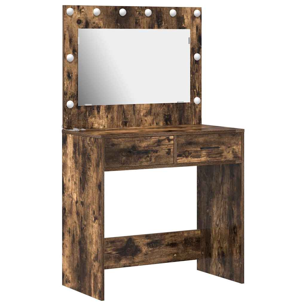 Öltözködőasztal Füstölt tölgy 78,5 x 41 x 135 cm Szerelt Fa