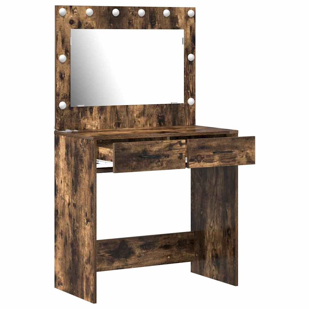 Öltözködőasztal Füstölt tölgy 78,5 x 41 x 135 cm Szerelt Fa