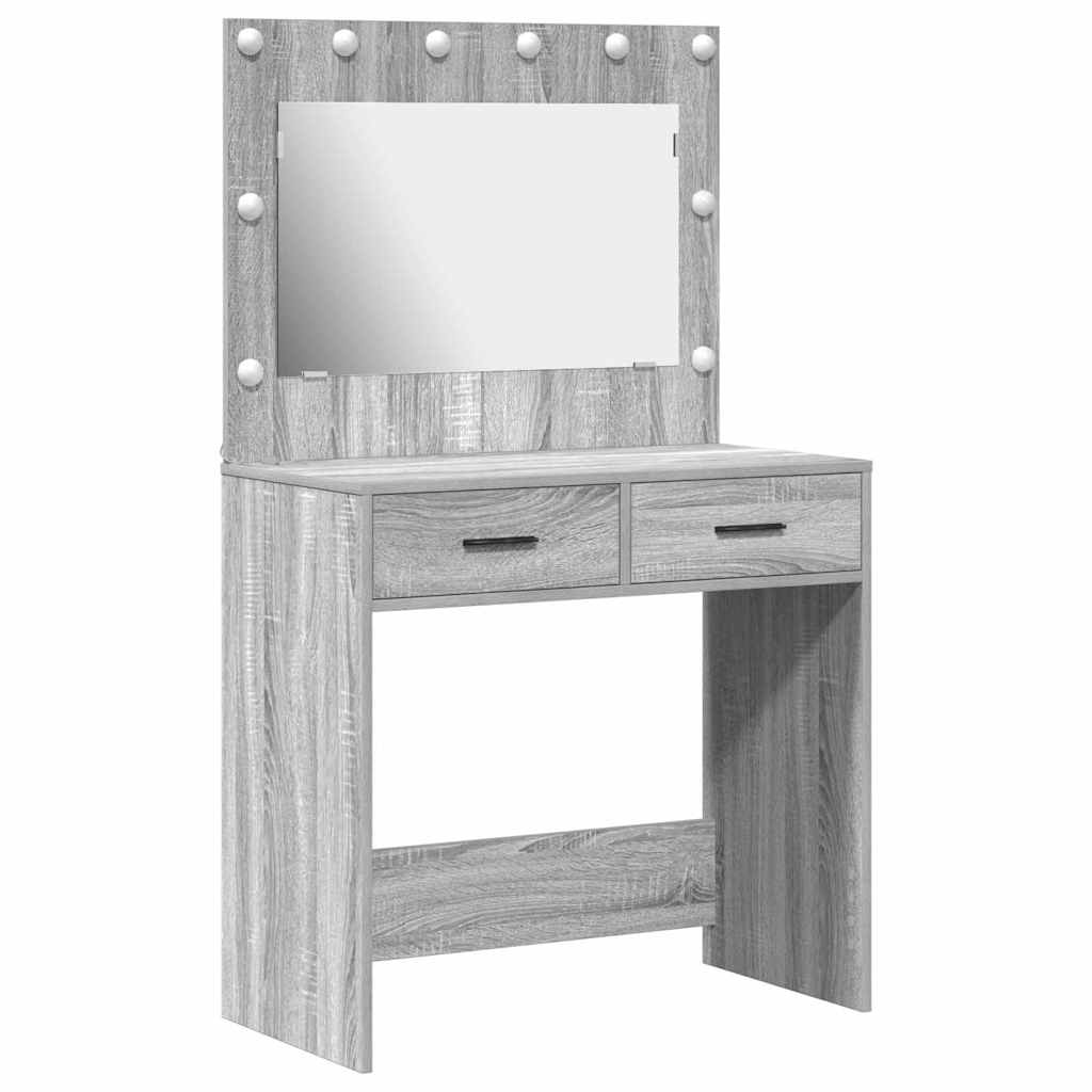 Öltözködőasztal Szürke Sonoma 78,5 x 41 x 135 cm Szerelt Fa