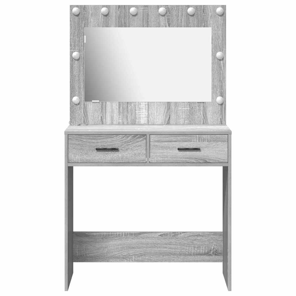 Öltözködőasztal Szürke Sonoma 78,5 x 41 x 135 cm Szerelt Fa