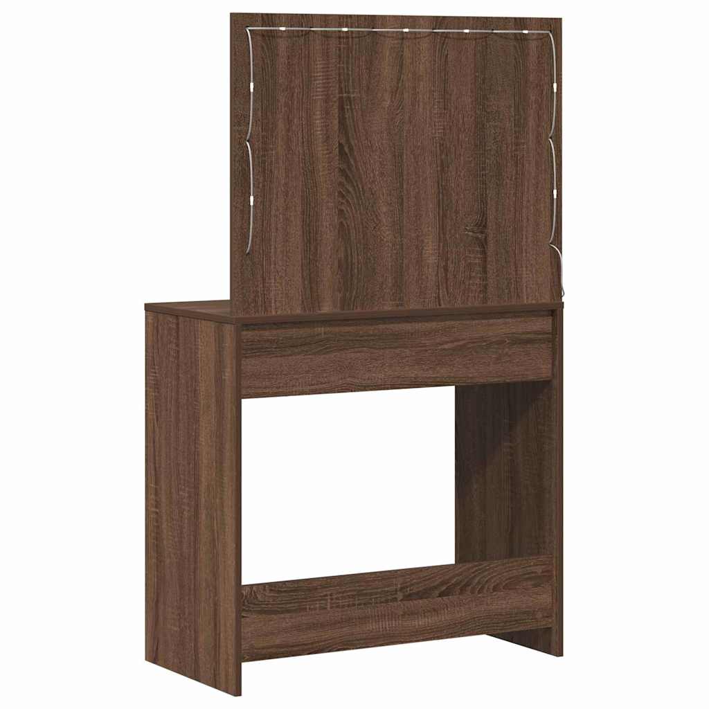Öltözködőasztal Barna Tölgy 78,5 x 41 x 135 cm Szerelt Fa