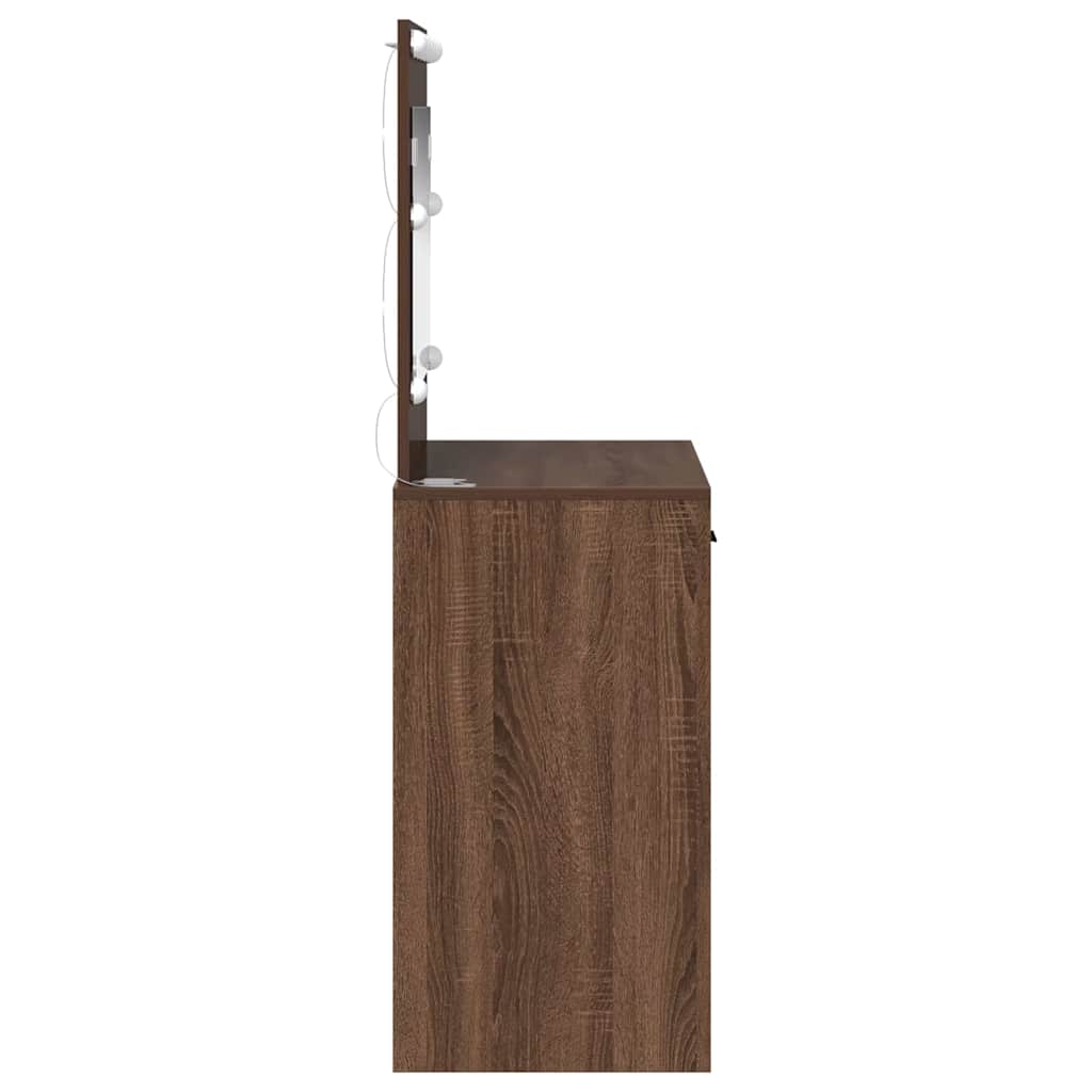 Öltözködőasztal Barna Tölgy 78,5 x 41 x 135 cm Szerelt Fa