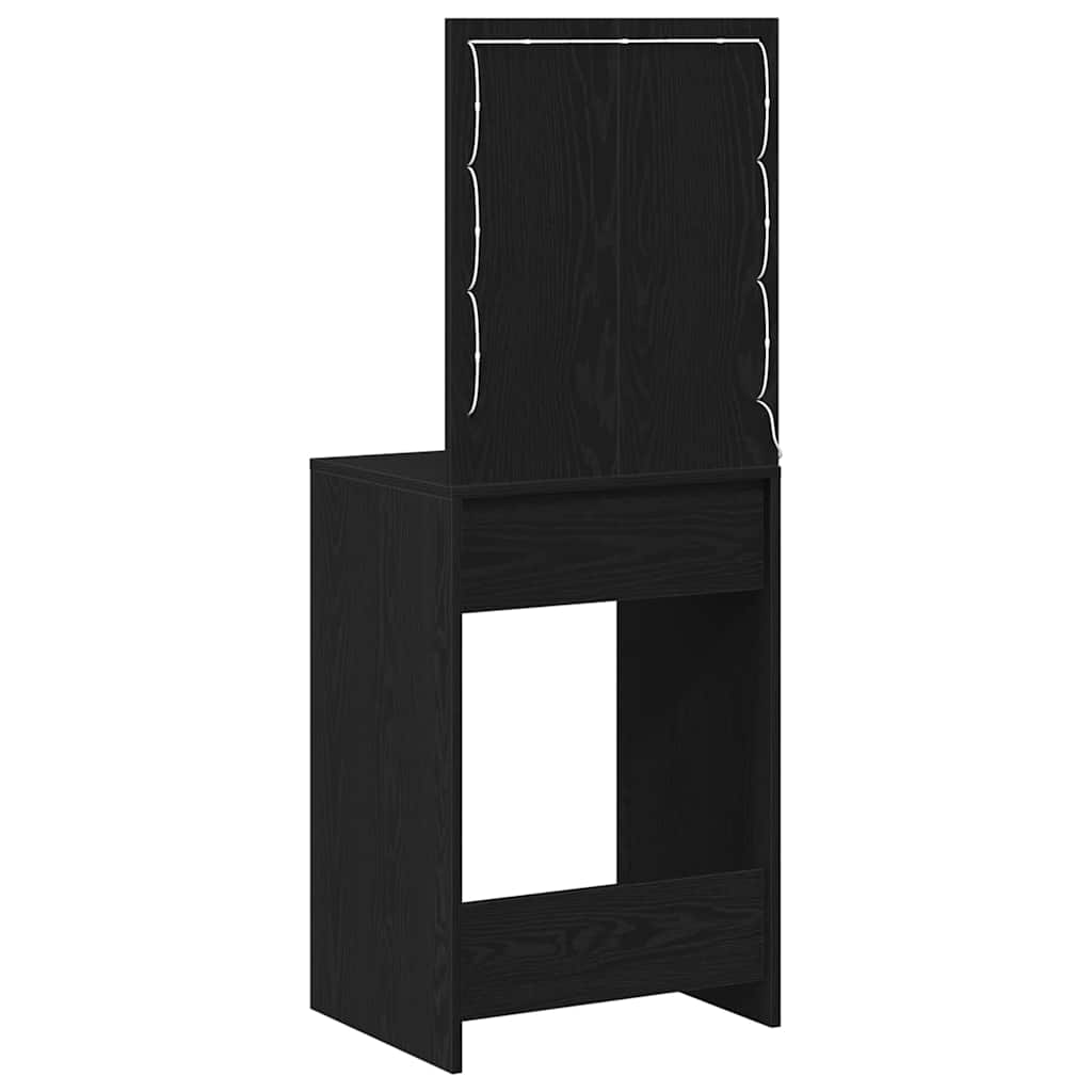 Öltözködőasztal fiókkal Fekete tölgy 50 x 41 x 135 cm Faanyag