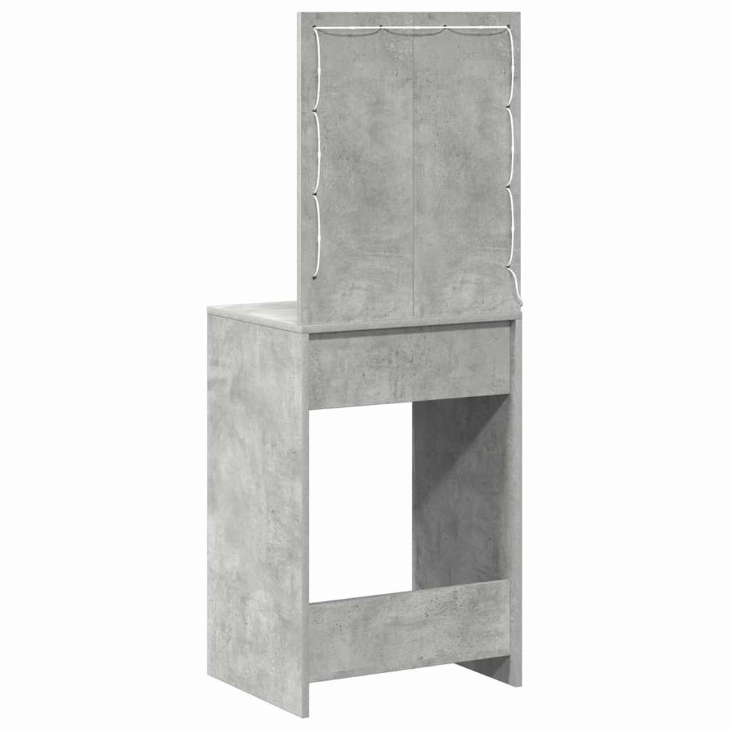 Öltözködőasztal Beton Szürke 50 x 41 x 135 cm Szerelt Fa