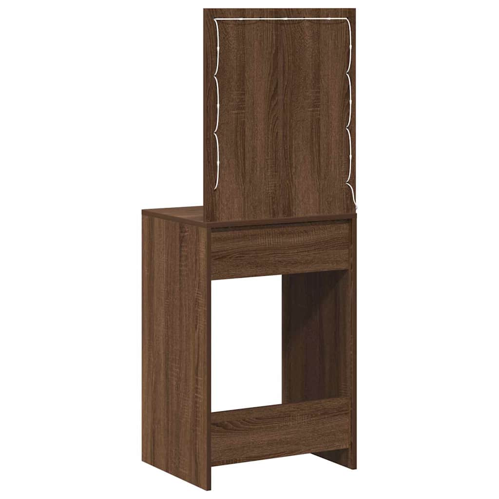 Öltözködőasztal Barna Tölgy 50 x 41 x 135 cm Szerelt Fa