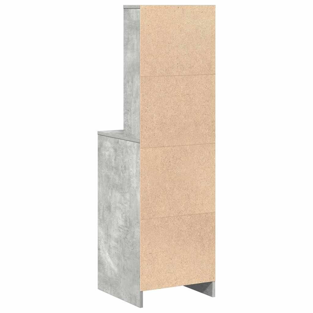 Magasfiú Beton szürke 40 x 41 x 135 cm Szerelt Fa