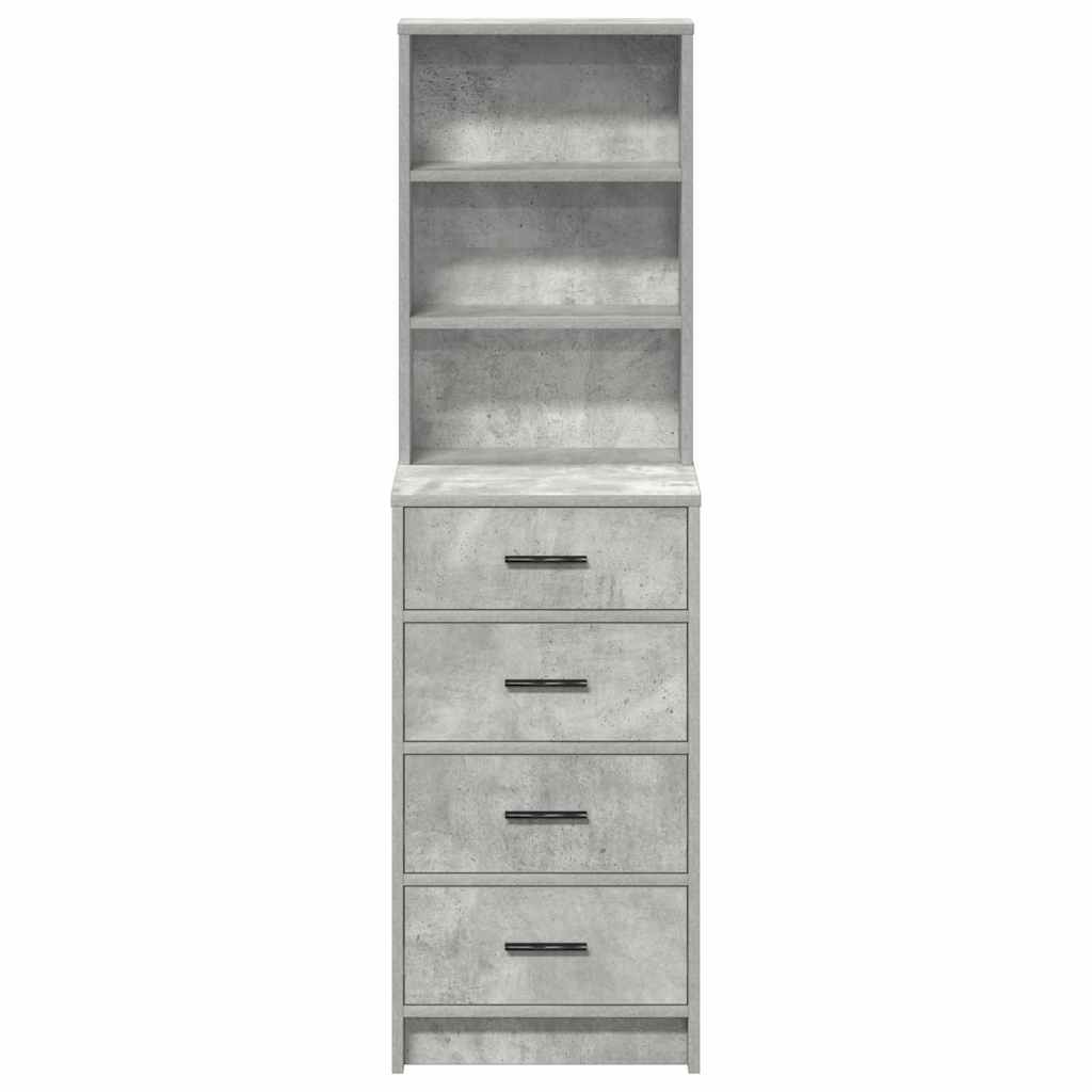 Magasfiú Beton szürke 40 x 41 x 135 cm Szerelt Fa