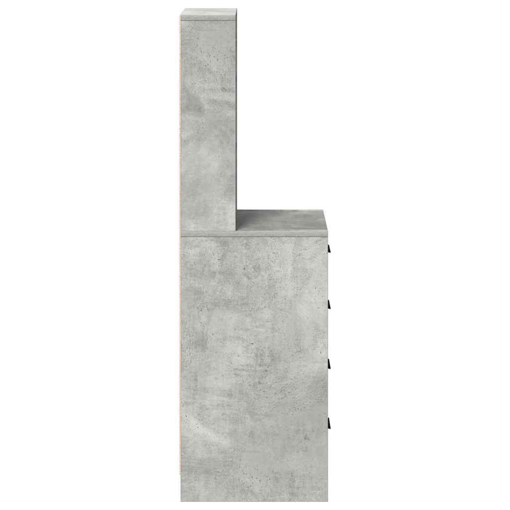 Magasfiú Beton szürke 40 x 41 x 135 cm Szerelt Fa