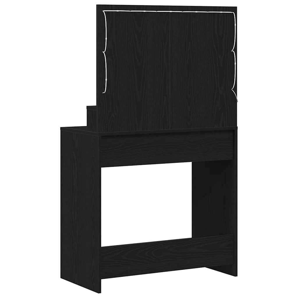 Öltözködőasztal Fekete tölgy 79 x 41 x 135 cm Szerelt Fa