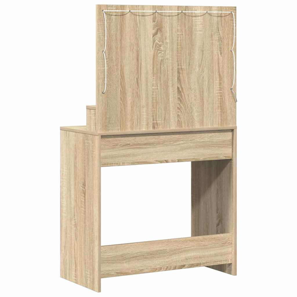 Öltözködőasztal Sonoma tölgy 79 x 41 x 135 cm Szerelt Fa