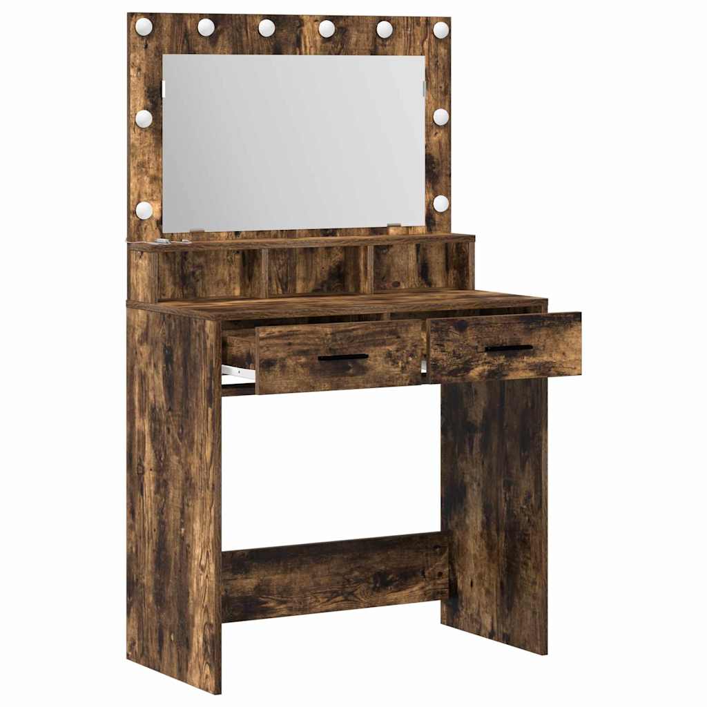 Öltözködőasztal Füstölt tölgy 79 x 41 x 135 cm Szerelt Fa