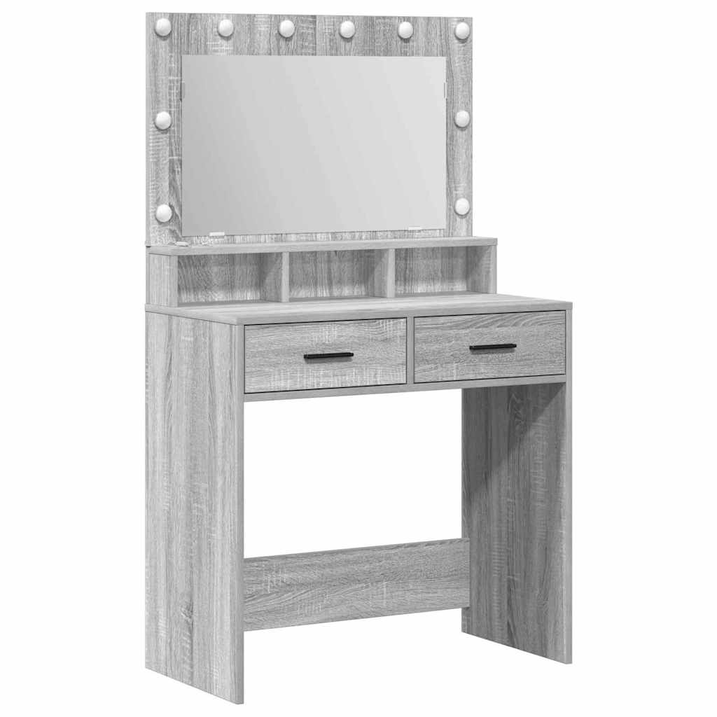 Öltözködőasztal Szürke Sonoma 79 x 41 x 135 cm Szerelt Fa