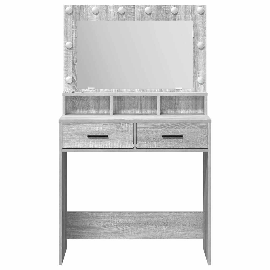 Öltözködőasztal Szürke Sonoma 79 x 41 x 135 cm Szerelt Fa