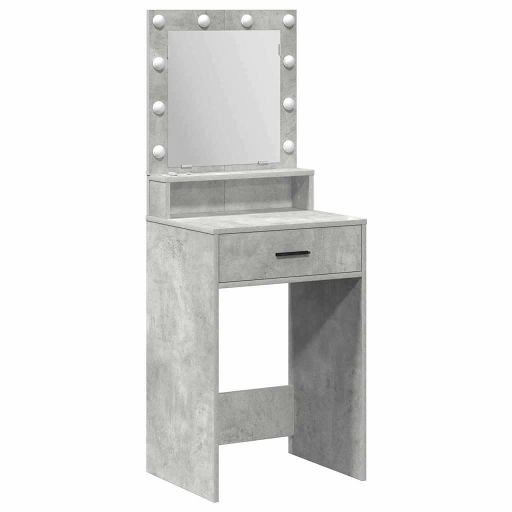 Öltözködőasztal Beton Szürke 50 x 41 x 135 cm Szerelt Fa