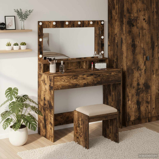Öltözködőasztal Füstölt tölgy 100 x 41 x 135 cm Faanyag