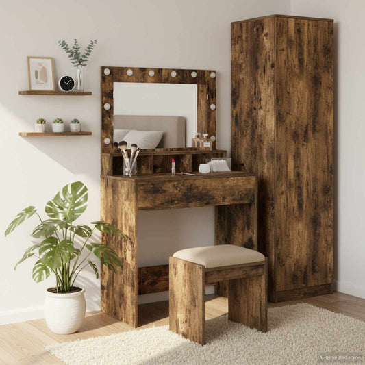 Öltözködőasztal Füstölt tölgy 75,5 x 41 x 135 cm Faanyag