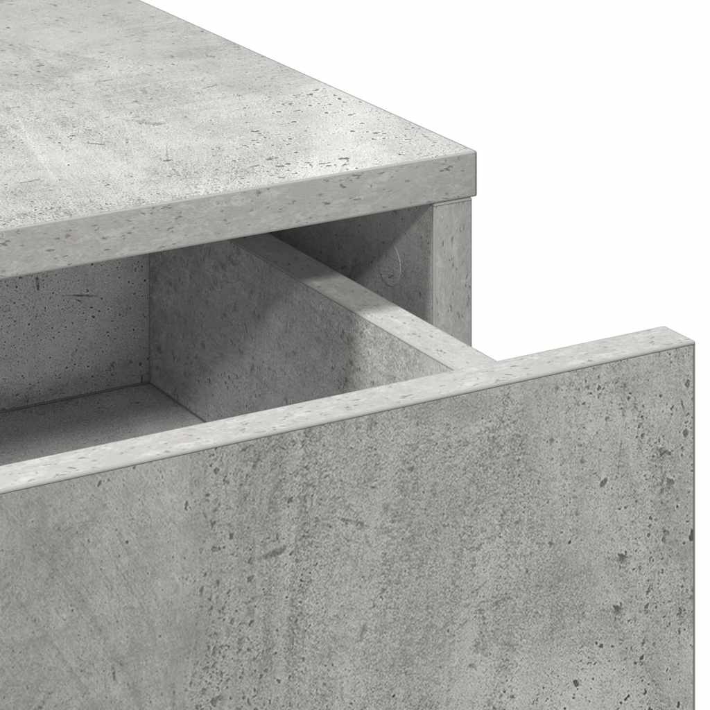 Öltözködőasztal Beton Szürke 50 x 41 x 140 cm Szerelt Fa