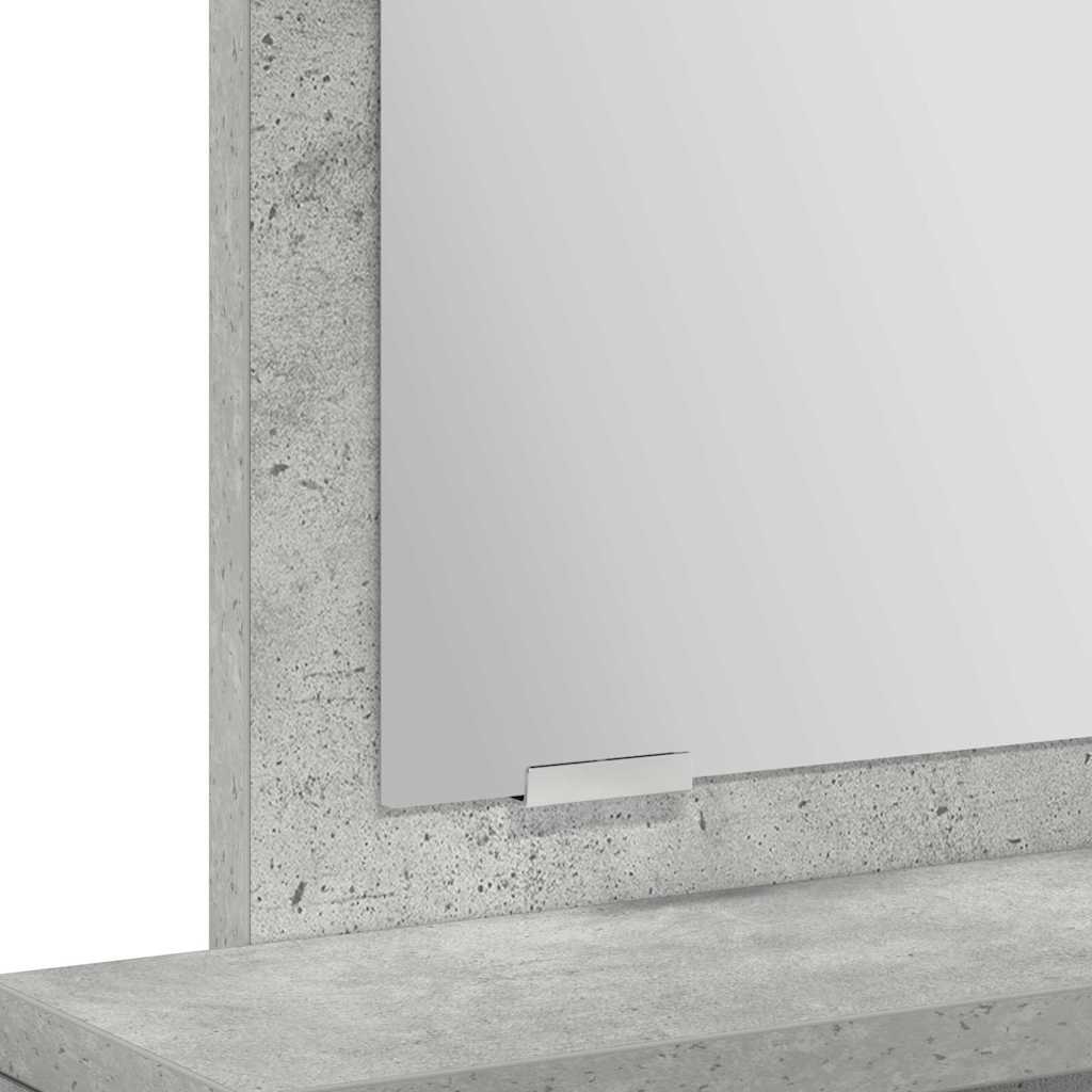 Öltözködőasztal Beton Szürke 50 x 41 x 140 cm Szerelt Fa