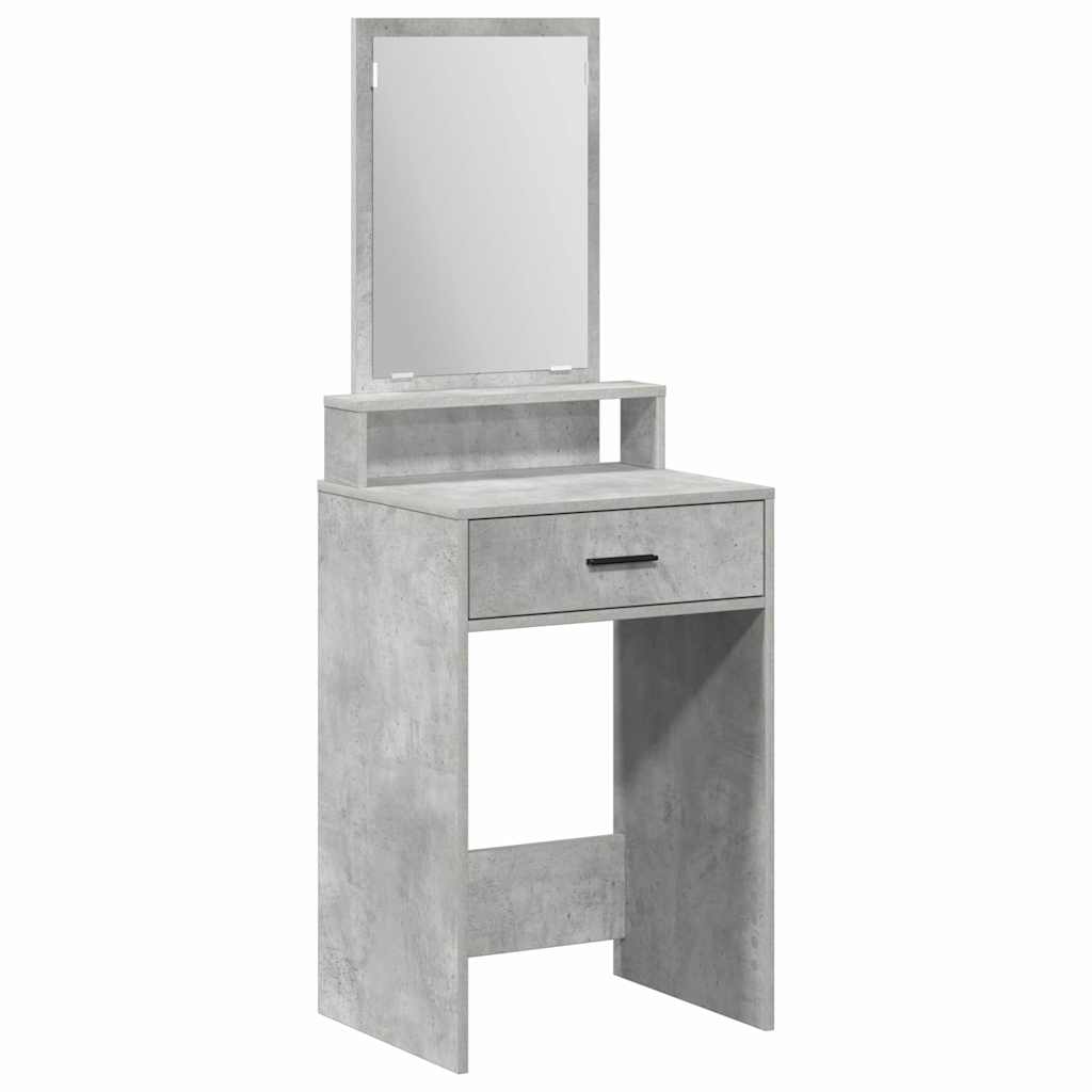 Öltözködőasztal Beton Szürke 50 x 41 x 140 cm Szerelt Fa