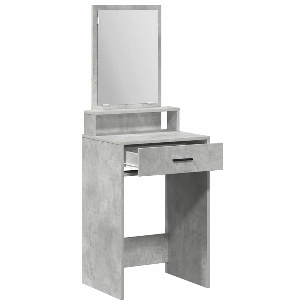 Öltözködőasztal Beton Szürke 50 x 41 x 140 cm Szerelt Fa