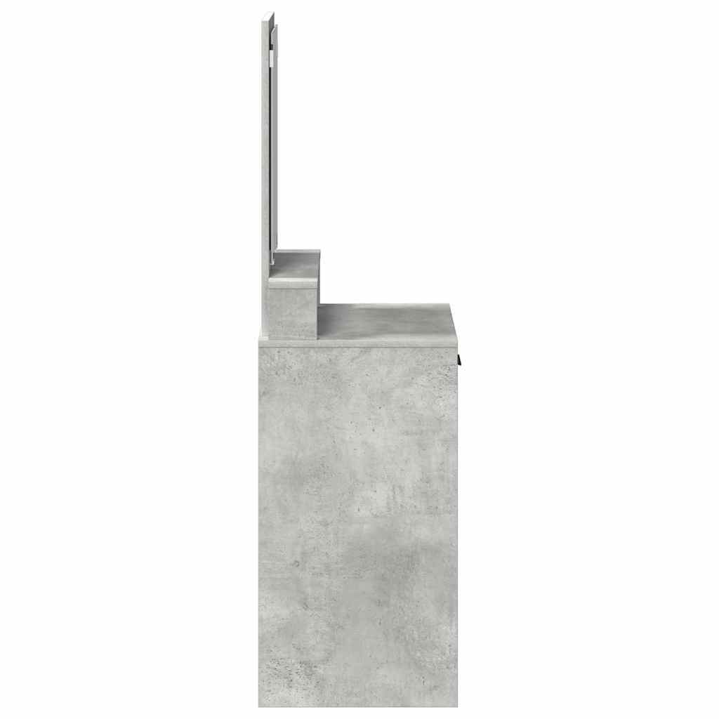 Öltözködőasztal Beton Szürke 50 x 41 x 140 cm Szerelt Fa