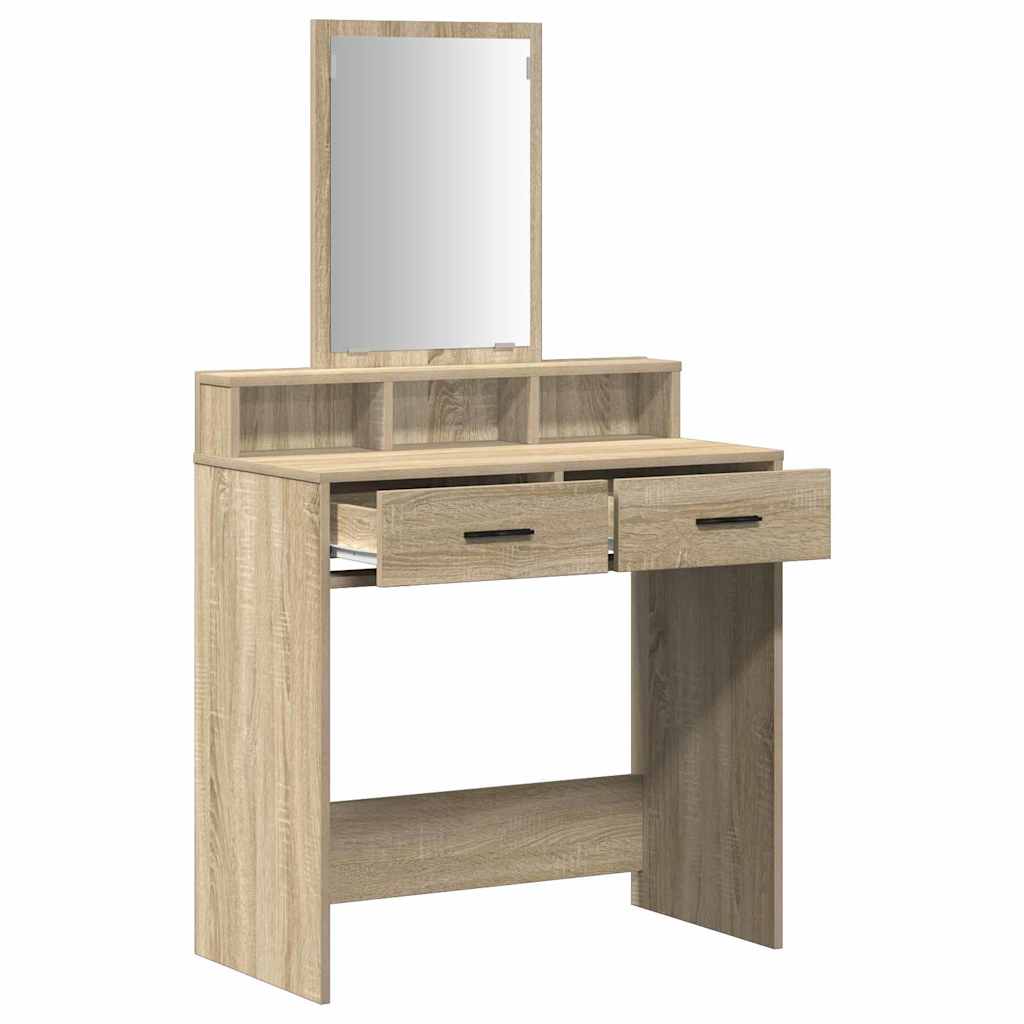 Öltözködőasztal Sonoma tölgy 79 x 41 x 140 cm Szerelt Fa