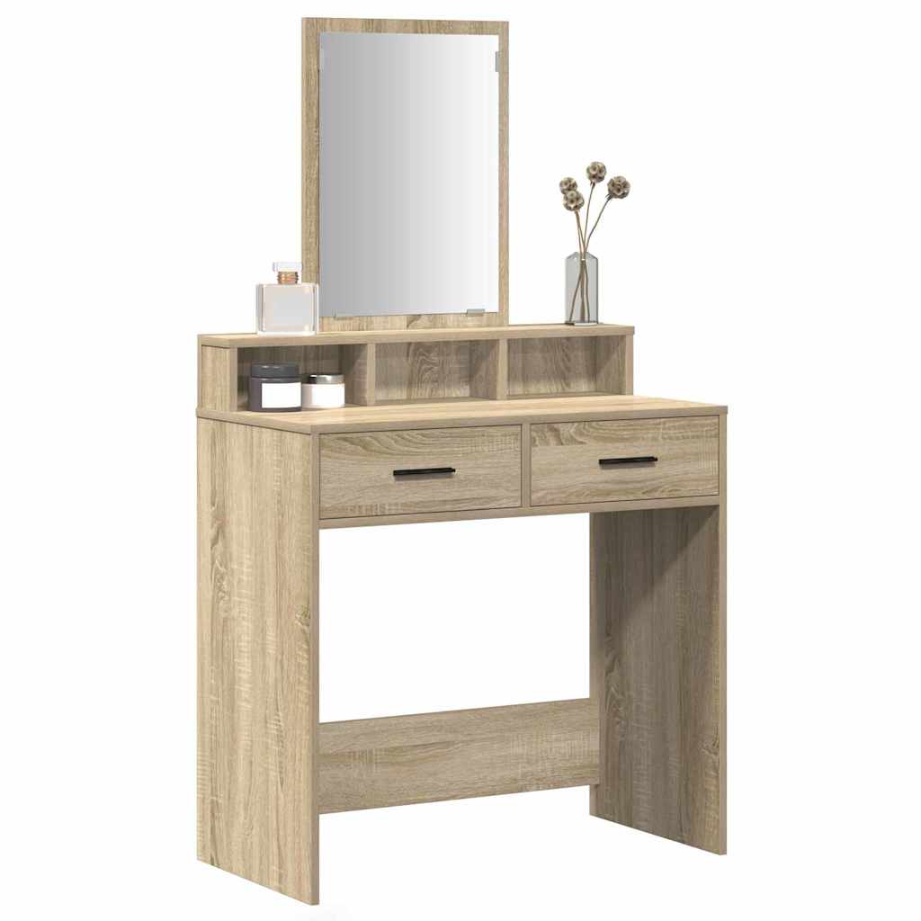 Öltözködőasztal Sonoma tölgy 79 x 41 x 140 cm Szerelt Fa