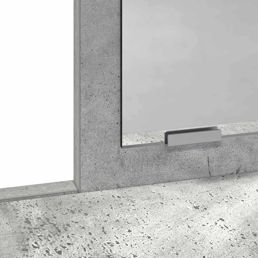 Öltözködőasztal Beton Szürke 79 x 41 x 140 cm Szerelt Fa