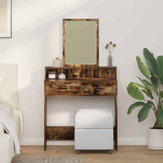 Öltözködőasztal fiókkal Füstölt tölgy 79 x 41 x 140 cm Faanyag