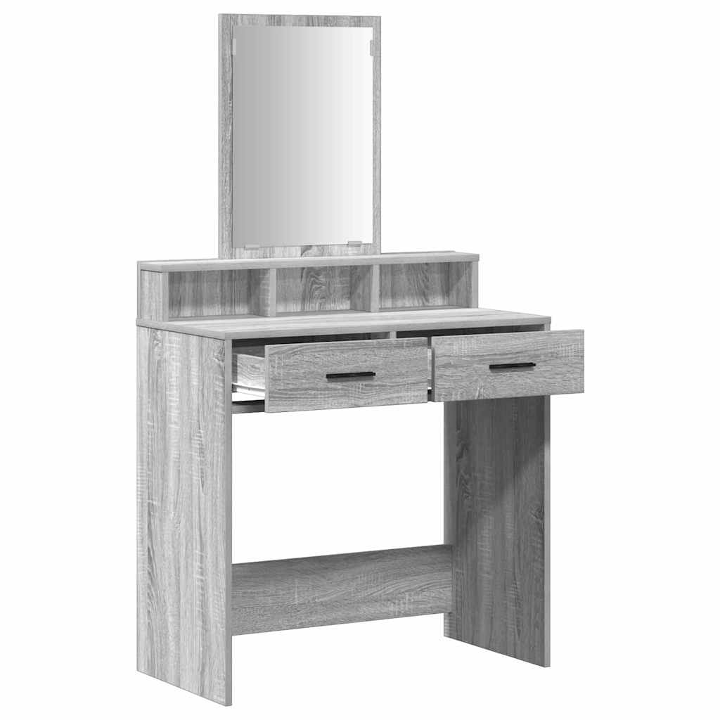 Öltözködőasztal Szürke Sonoma 79 x 41 x 140 cm Szerelt Fa