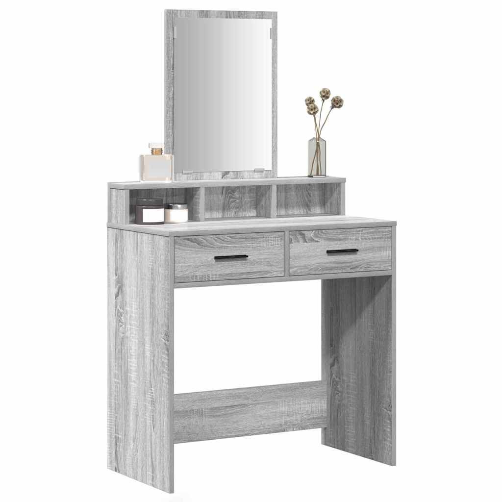 Öltözködőasztal Szürke Sonoma 79 x 41 x 140 cm Szerelt Fa