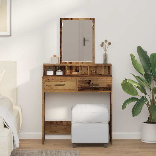 Öltözködőasztal fiókkal Öreg fa 79 x 41 x 140 cm Faanyag