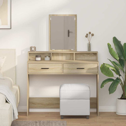 Öltözködőasztal fiókkal Sonoma tölgy 100 x 41 x 140 cm Faanyag