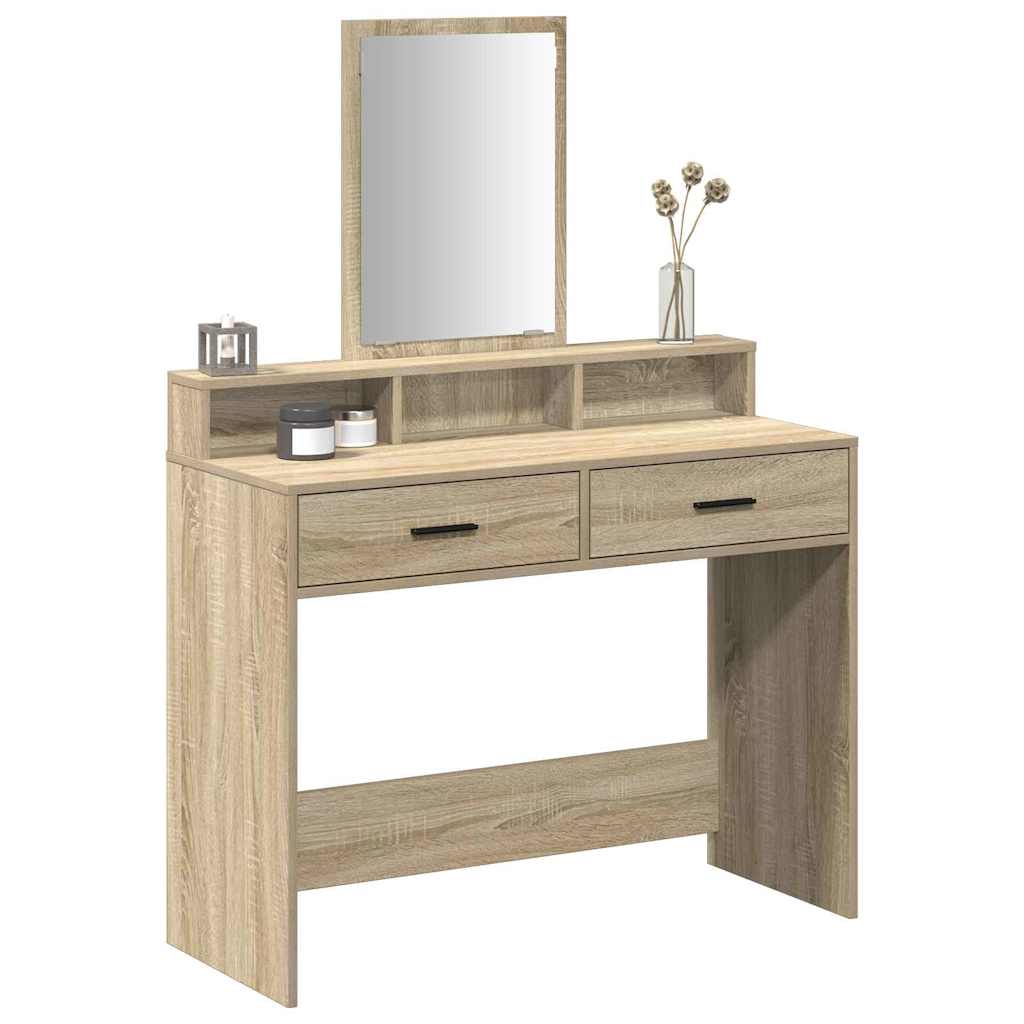 Öltözködőasztal Sonoma tölgy 100 x 41 x 140 cm Szerelt Fa
