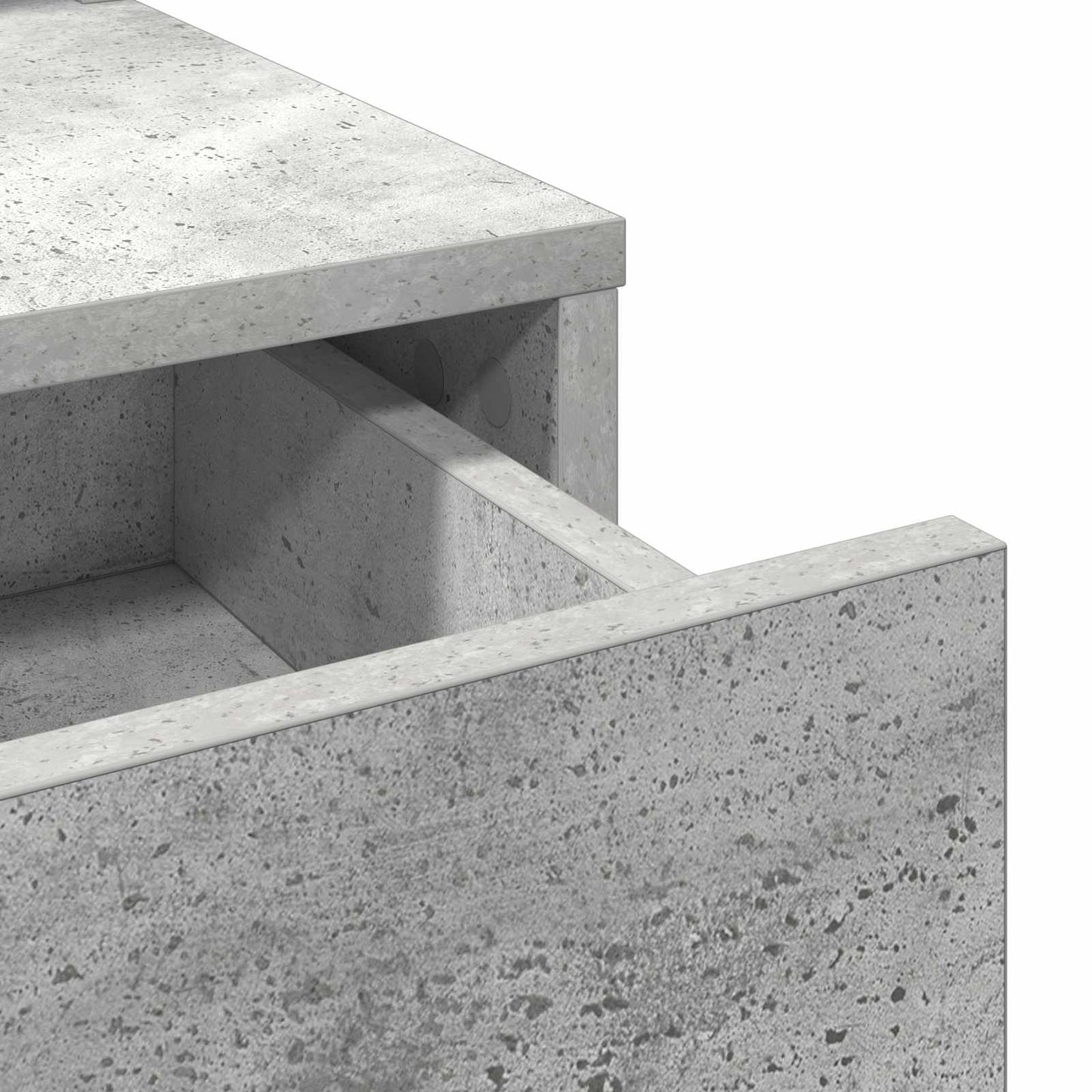 Öltözködőasztal Beton Szürke 100 x 41 x 140 cm Szerelt Fa