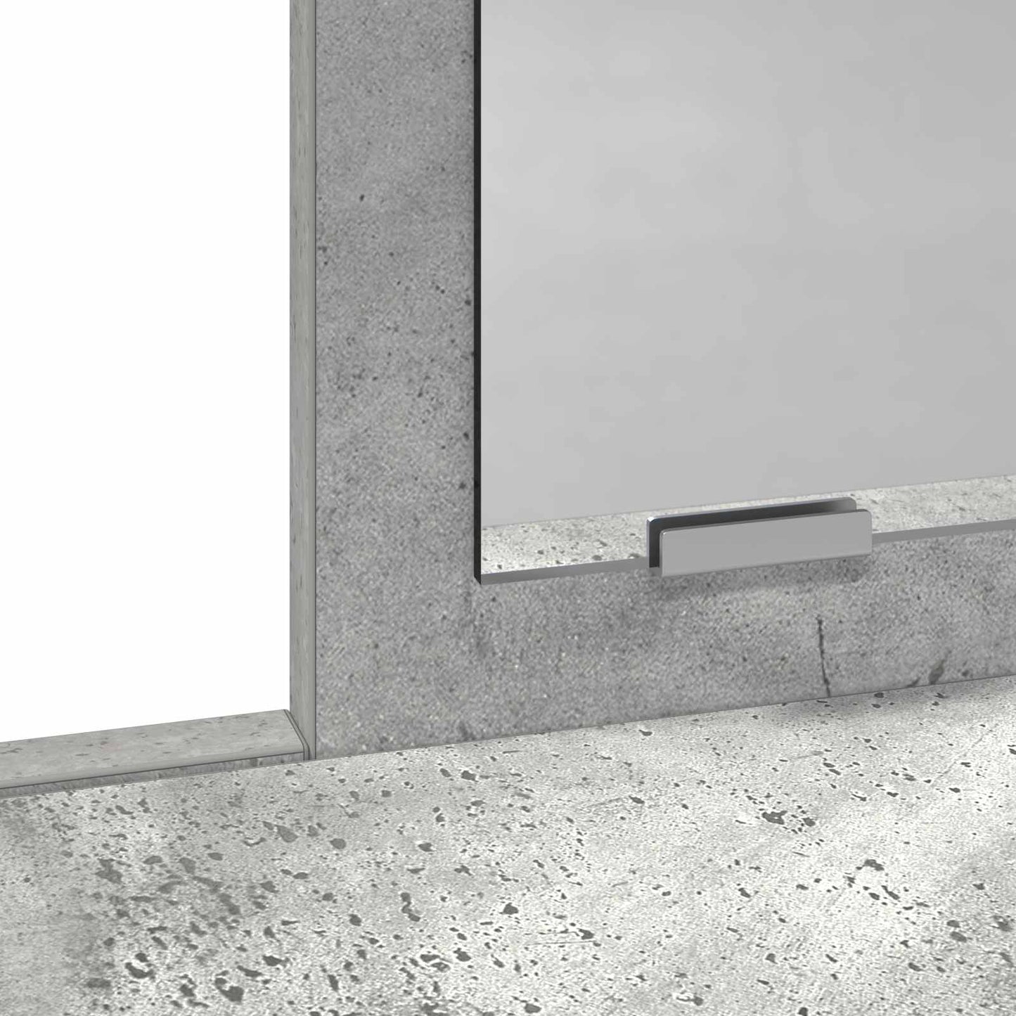Öltözködőasztal Beton Szürke 100 x 41 x 140 cm Szerelt Fa