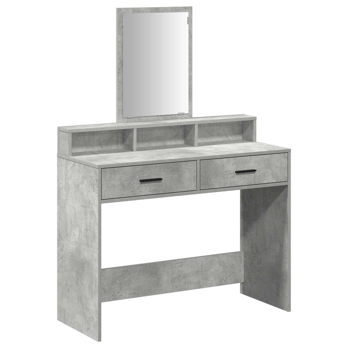 Öltözködőasztal Beton Szürke 100 x 41 x 140 cm Szerelt Fa