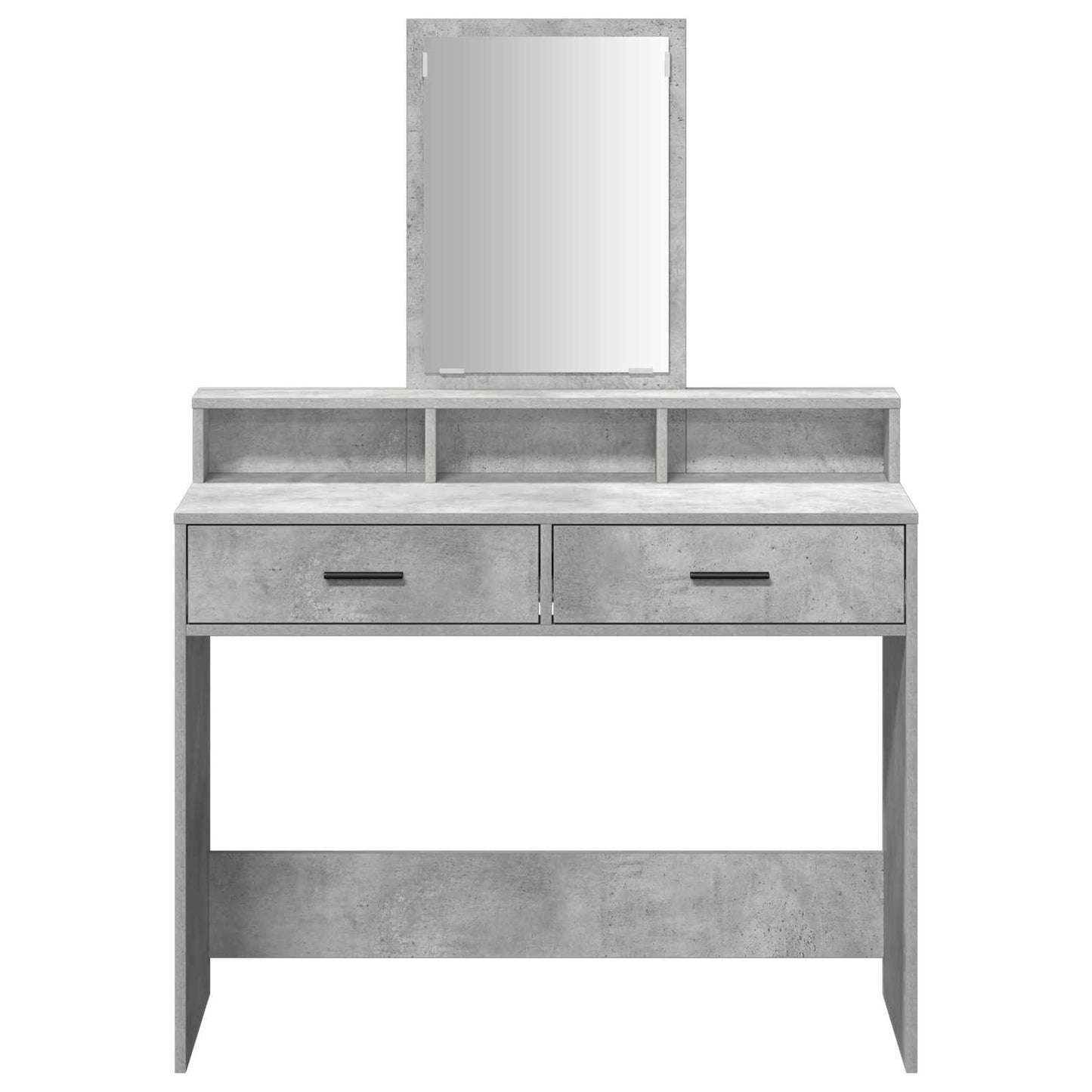 Öltözködőasztal Beton Szürke 100 x 41 x 140 cm Szerelt Fa